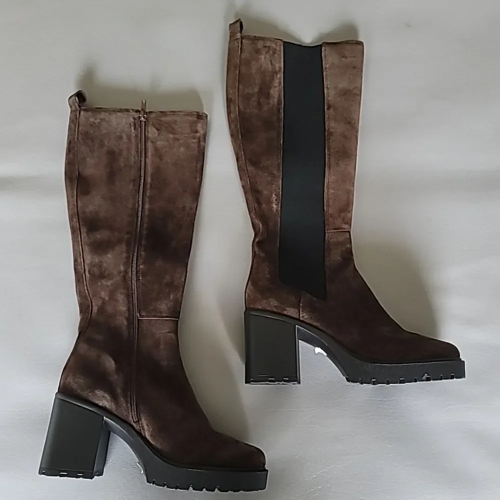 Steven Madden Deegan Women's High Knee  Brown Boots 10M